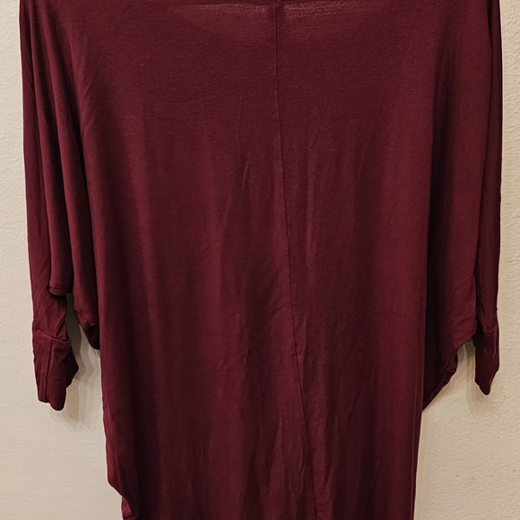 NATURAL LIFE Maroon Dolman Sleeve Long-Sleeve Tee - Picture 2 of 3